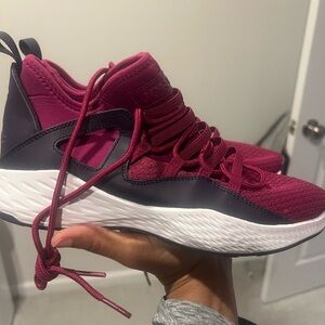 Jordan Women's Maroon and Navy Athletic Shoes